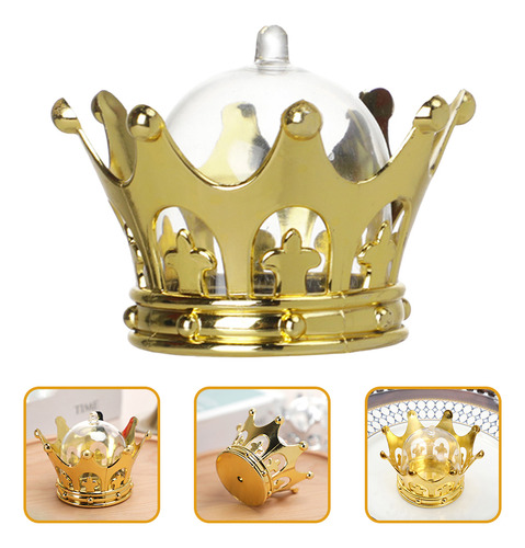 Caja De Caramelos Con Forma De Corona Para Cupcakes, 12 Unid