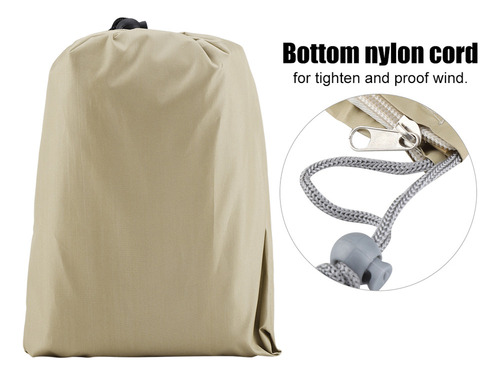 W Funda Para Mesa De Jardín, Redonda, Impermeable, Para