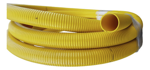Manguera Pvc Amarilla Cloaca Desagote 2½ Pulgadas 63mm 20mts Color Amarillo