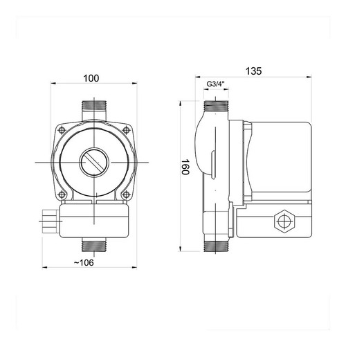 Imagem 2 de 3 de Pressurizador Pl12 (12mca) 220v Lorenzetti