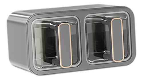 Conjunto De Rack De Recipiente De 2 Grade Cinza