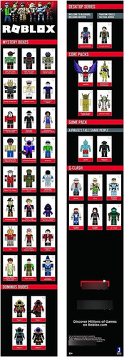 Paquete De Seis Figuras De Roblox Qclash Con Extra Virtual
