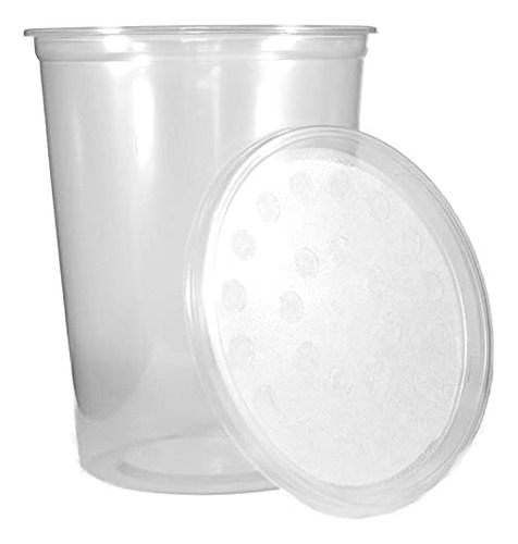 Copa De Fruta De 32 Oz Y Tapa De Tela De Josh's Frogs -