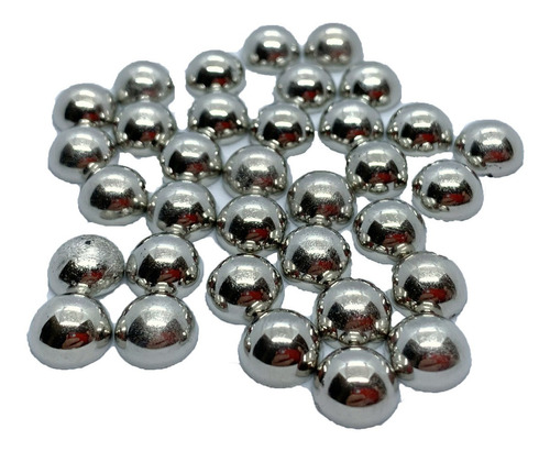 Media Perlas Redondas Plateadas 4mm A 16mm Bolsa 20gr