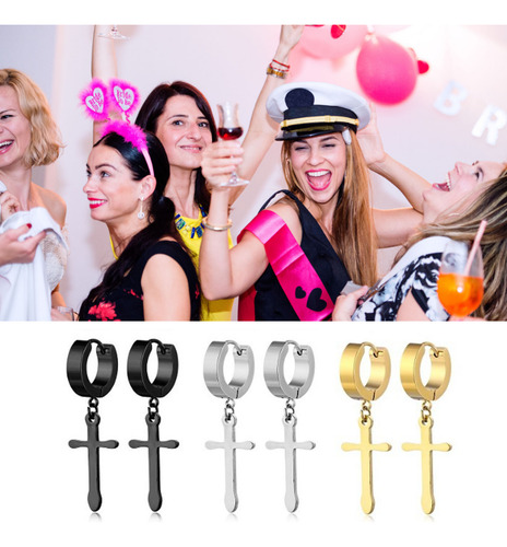 Juego Pendientes Colgantes Acero Inoxidable Moda Comodidad