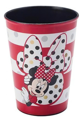 Copo Minnie De Plástico 320 Ml Personagem Plasútil Páscoa Cor Preto