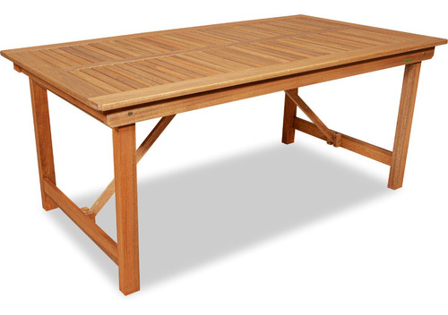 Mesa De Madera Plegable 1.80x95 Eucaliptus Jardín Ecomadera