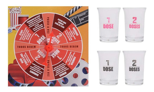 Imagem 2 de 8 de Jogo De Roleta Filmes E Séries Shot Dose Bebidas Maior 18