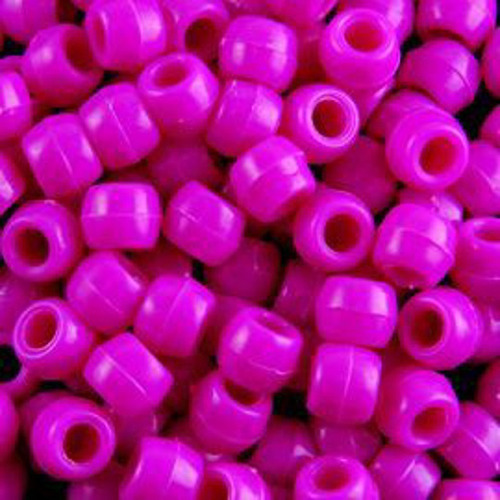 Cuentas De Plástico Dona Opaco Pulsera Trenza 200pz Color Violeta
