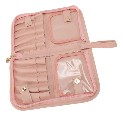 Funda Plegable Para Brochas De Maquillaje, Bolsa Con Soporte