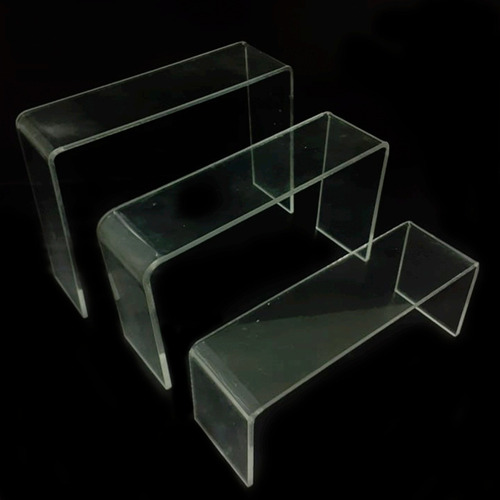 Escadinha Para Expor Calçados Vitrine Acrilico Resistente