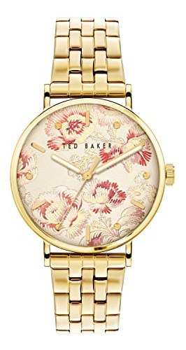 Reloj Ted Baker Phylipa Bloom Acero Inoxidable Oro Amarillo