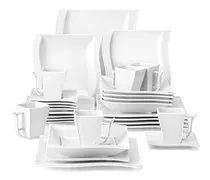 Comprar Vajilla De Porcelana De 30 Piezas, Vajilla Cuadrada Moderna