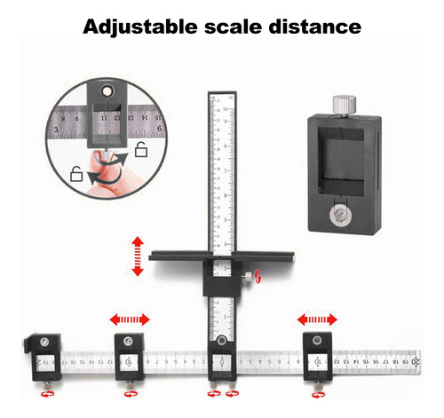 Localizador Taladro Ajustable Para Carpintería
