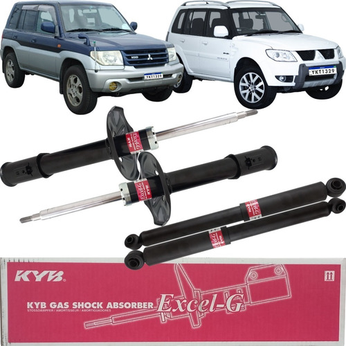 4 Amortecedores Original Kyb Excel-g Pajero Io Pajero Tr4