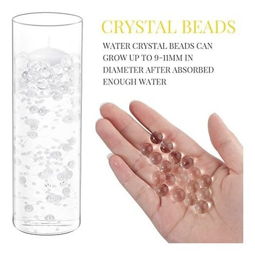 Juego De 15 Floreros Cilíndricos De Vidrio Transparente Con