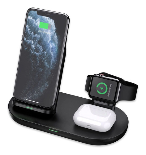 Wireless Charging Stand, 3 In 1 Wireless Charger Dock Statio