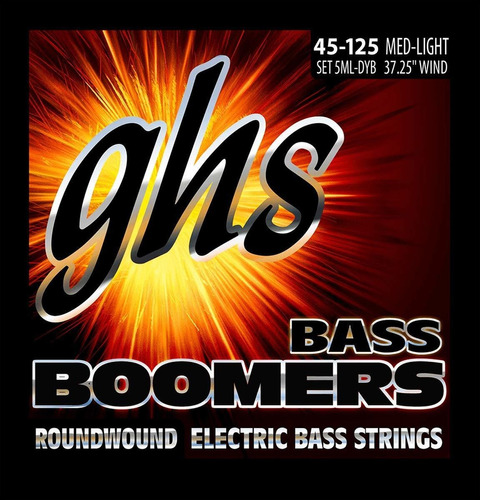 Ghs Strings 5 Boomers Cuerdas De Bajo Eléctrico Niquelado Es