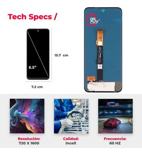 Pantalla Lcd Para Motorola G42 Xt2233 Premium Incell
