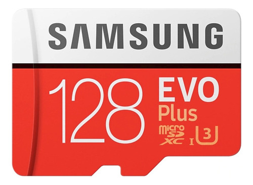 Cartão de memória Samsung MB-MC128GA/APC  Evo Plus com adaptador SD 128GB