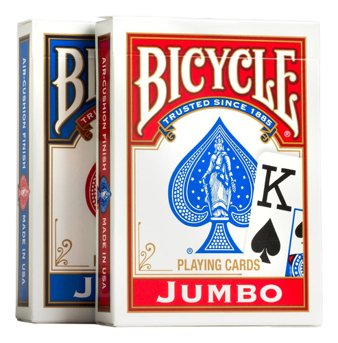 Tarjetas De Juego De Bicicletas, Índice Jumbo, 2 Paquete