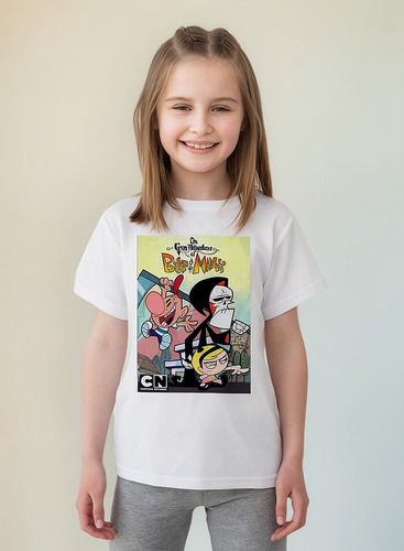 Playera Infantil Unisex Wm Billy Y Mandy Puro Huesos P3