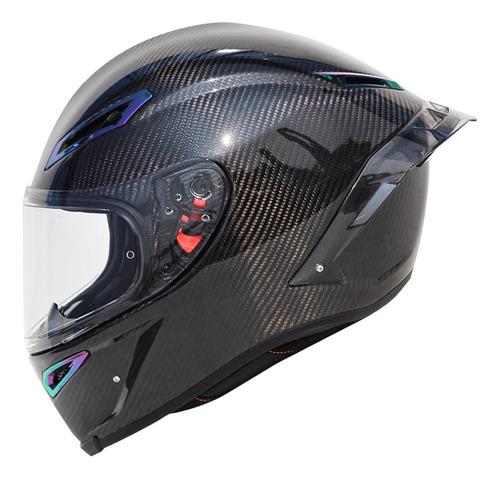 Casco Integral De Fibra De Carbono Par Dot