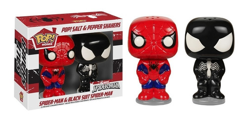 Salero Y Pimentero Funko Pop! Spiderman & Black Suit 