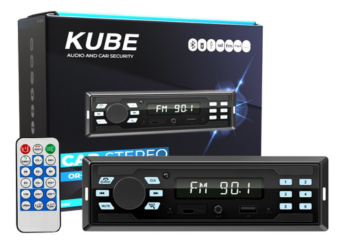 Radio Para Carro Automotivo Potente Controle Bluetooth Usb