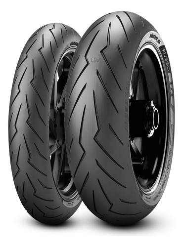 par de Pneus Pirelli Diablo Rosso 3 120/70-17 + 190/55-17 para uma viagem segura em motos esportivas como suzuki Hayabusa 1300 Bandit 1200 Honda cbr1100xx Blackbird kawasaki zx11r zx12 BMW K1300 GT