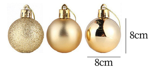 24 Piezas Adornos De Bolas De Navidad Decoraciones De Bolas