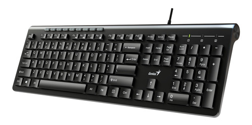 Imagen 2 de 3 de Teclado Genius SlimStar 230 QWERTY español color negro