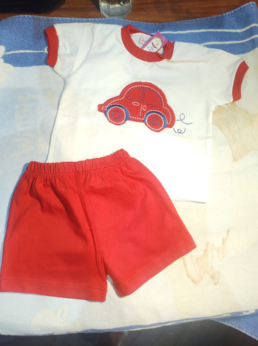 Conjunto Remera Más Short  Bebé Talle 6-12-18-24 Meses