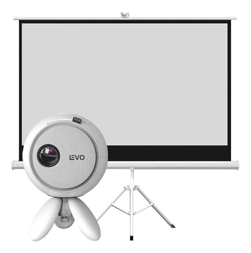 Proyector Focus Mini Hd Levo + Telón 100 Pulgadas Levo