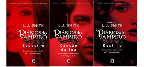 Kit 3 Livros Diários Do Vampiro Caçadores Espectro + Canção