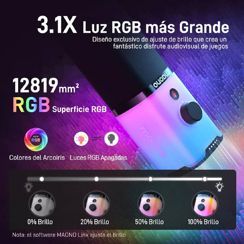 Microfono Maono Pd100x Rgb