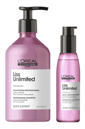 Duo Shampoo Y Aceite Liss Unlimited Loreal Professionnel