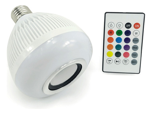 Lampada Bluetooth Led C/ Alto Falante Novidade + Brinde Cor Marrom