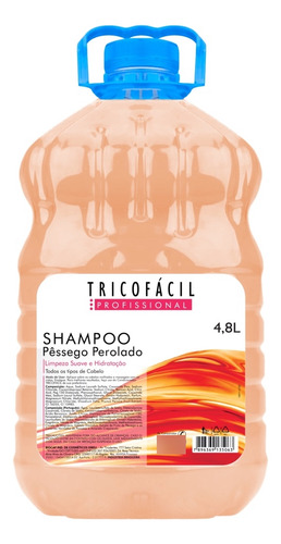 Shampoo Pêssego Perolado 4,8 Litros Tricofácil