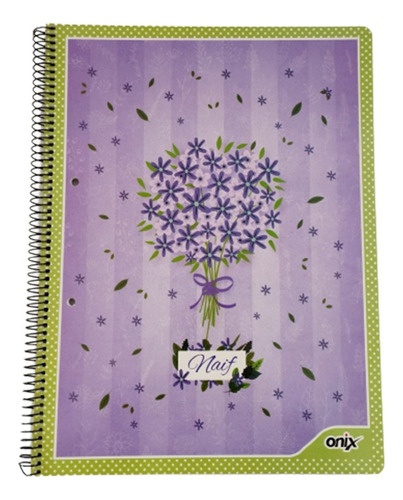 Cuaderno Onix A4 80hjs Rayadas Tapa Semirigida Modelo Naif 1