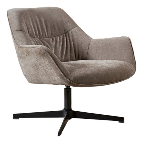 Sillón Poltrona Marte Para Living Velvet Gris