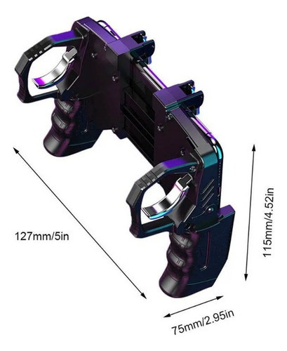 A Controle Gamepad Celular K21 Joystick Gatilhos Grip Manete