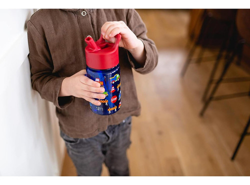 Botella De Agua Para Niños Batman Simple Modern 355 Ml