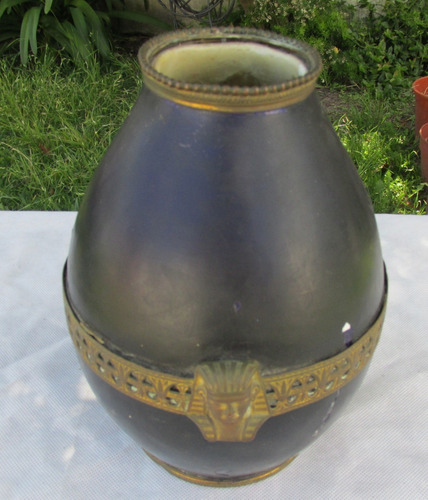 Antiguo Jarron Ceramica Boch La Luviere, Belgica, Rotura #l