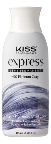 Kiss Express - Tinte Semipermanente Para El Cabello, 3.5 Onz