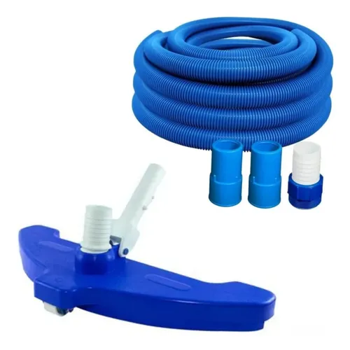comprar Kit Mangueira Piscinas 5mts +aspirador Jumbo 3rodas Pooltec