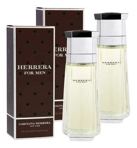 Paquete Carolina Herrera Tradicional 200ml Caballero 2 Pzas