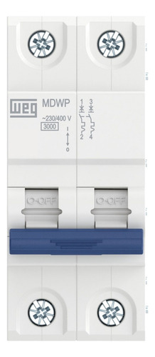 Disjuntor Bipolar 40 Amperes Weg - Curva C - Mdwp