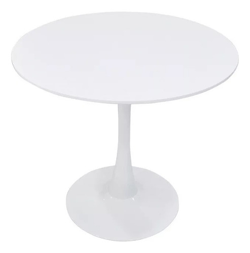 Mesa Living Comedor Redonda 90 Cm Pie Central Tulip Saarinen