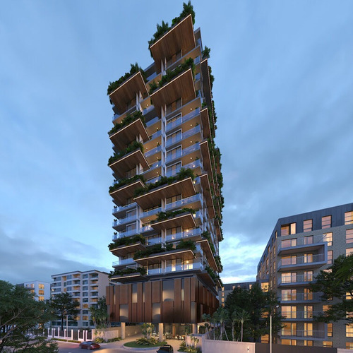 Moderna Torre Con Apartamentos De 1 Habitacion Con 56 Metros